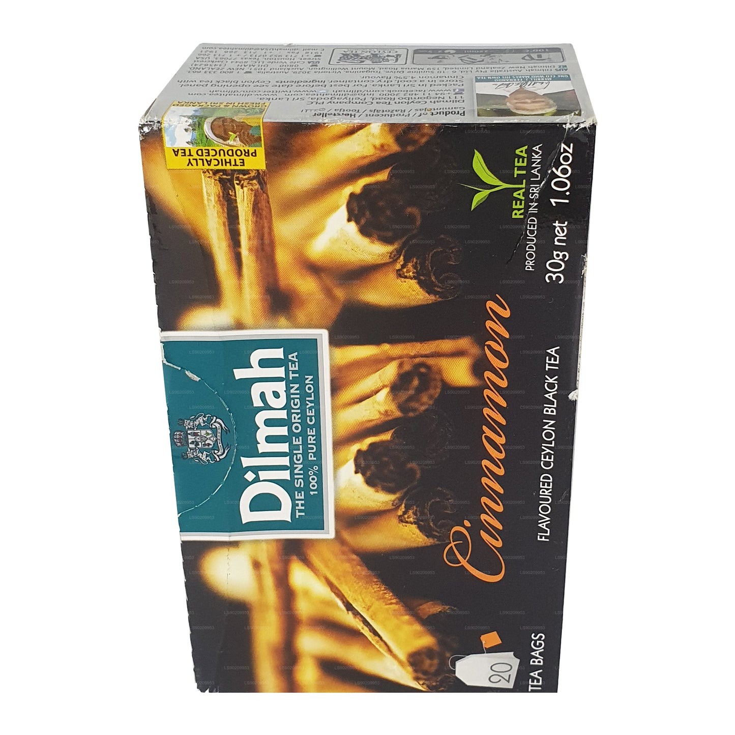 Thé aromatisé au caramel Dilmah (40g) 20 sachets de thé
