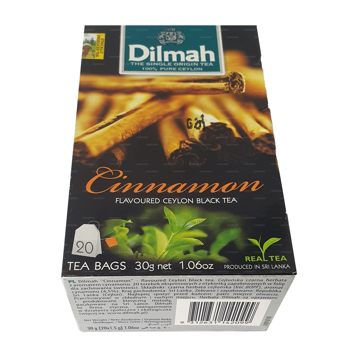 Thé aromatisé au caramel Dilmah (40g) 20 sachets de thé