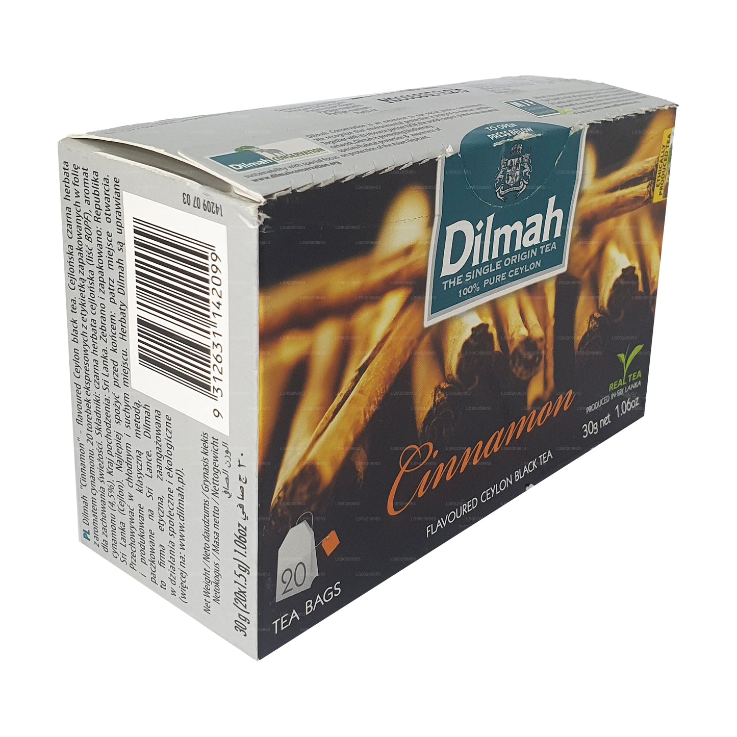 Thé aromatisé au caramel Dilmah (40g) 20 sachets de thé