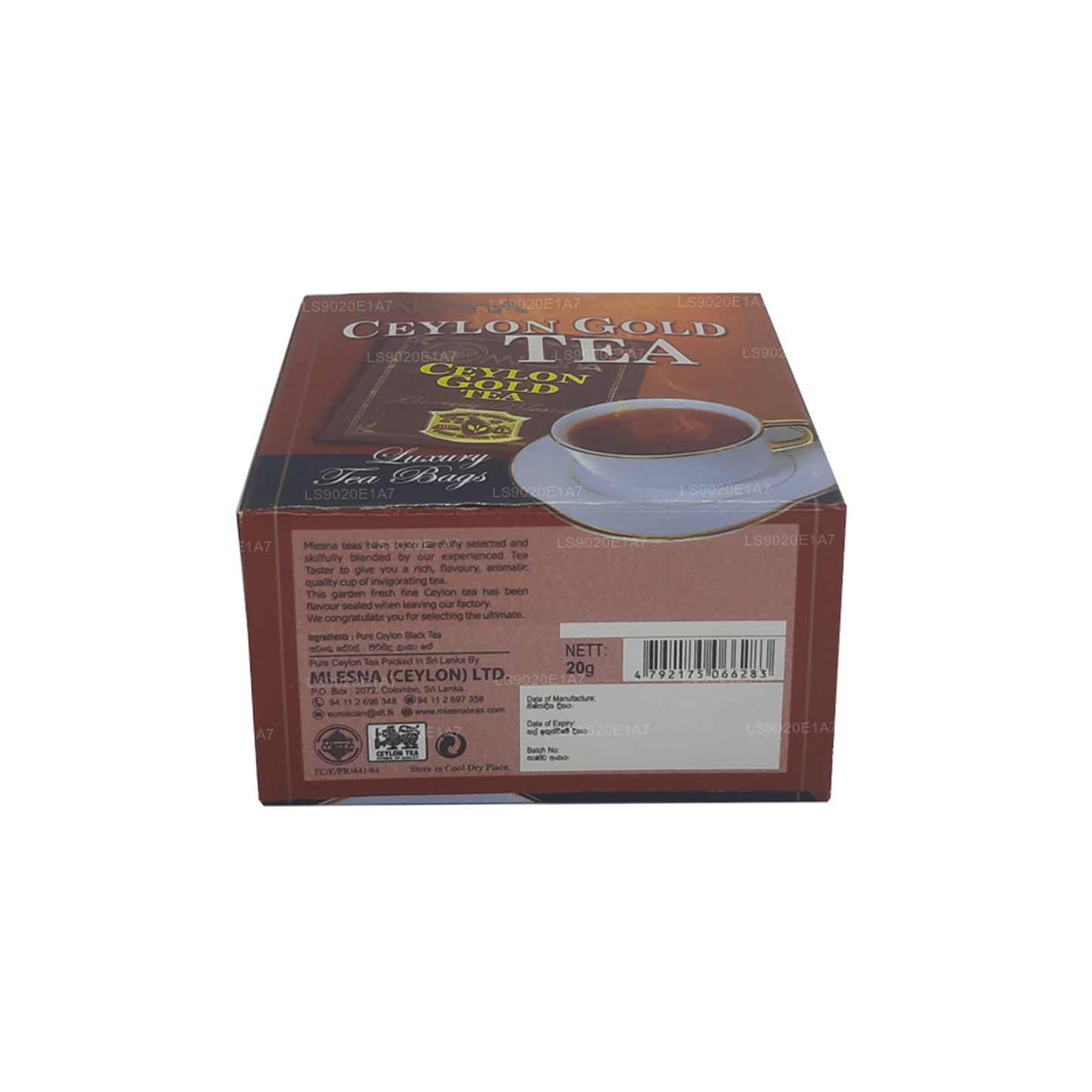 Mlesna Sachets de Thé Ceylan Gold