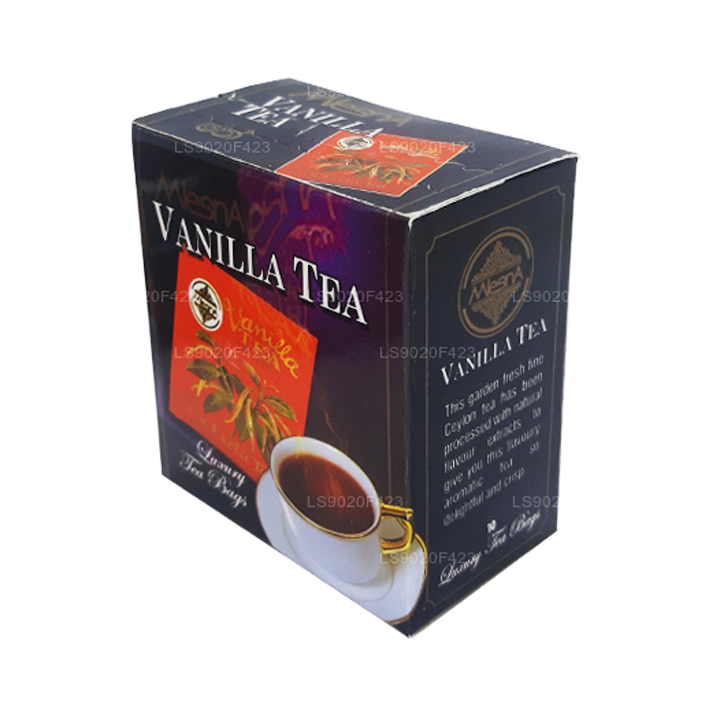 Thé à la vanille Mlesna (20g) 10 sachets de thé de luxe