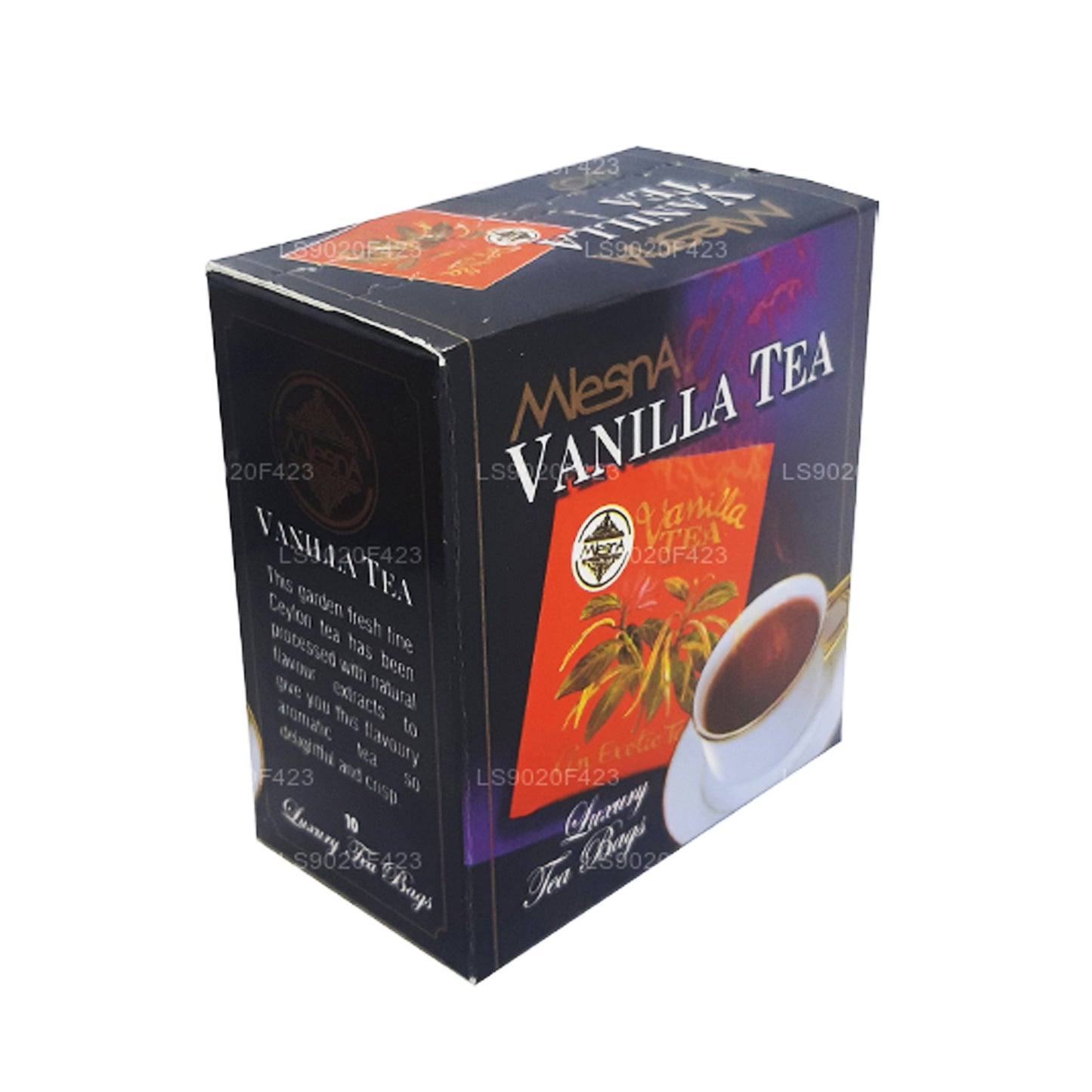 Thé à la vanille Mlesna (20g) 10 sachets de thé de luxe