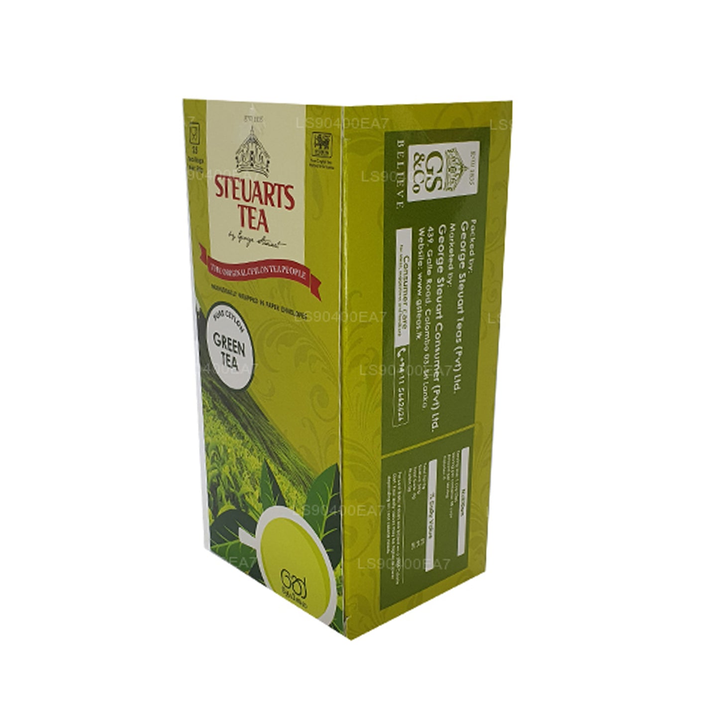 Thé vert pur George Steuart (50 g) 25 sachets de thé