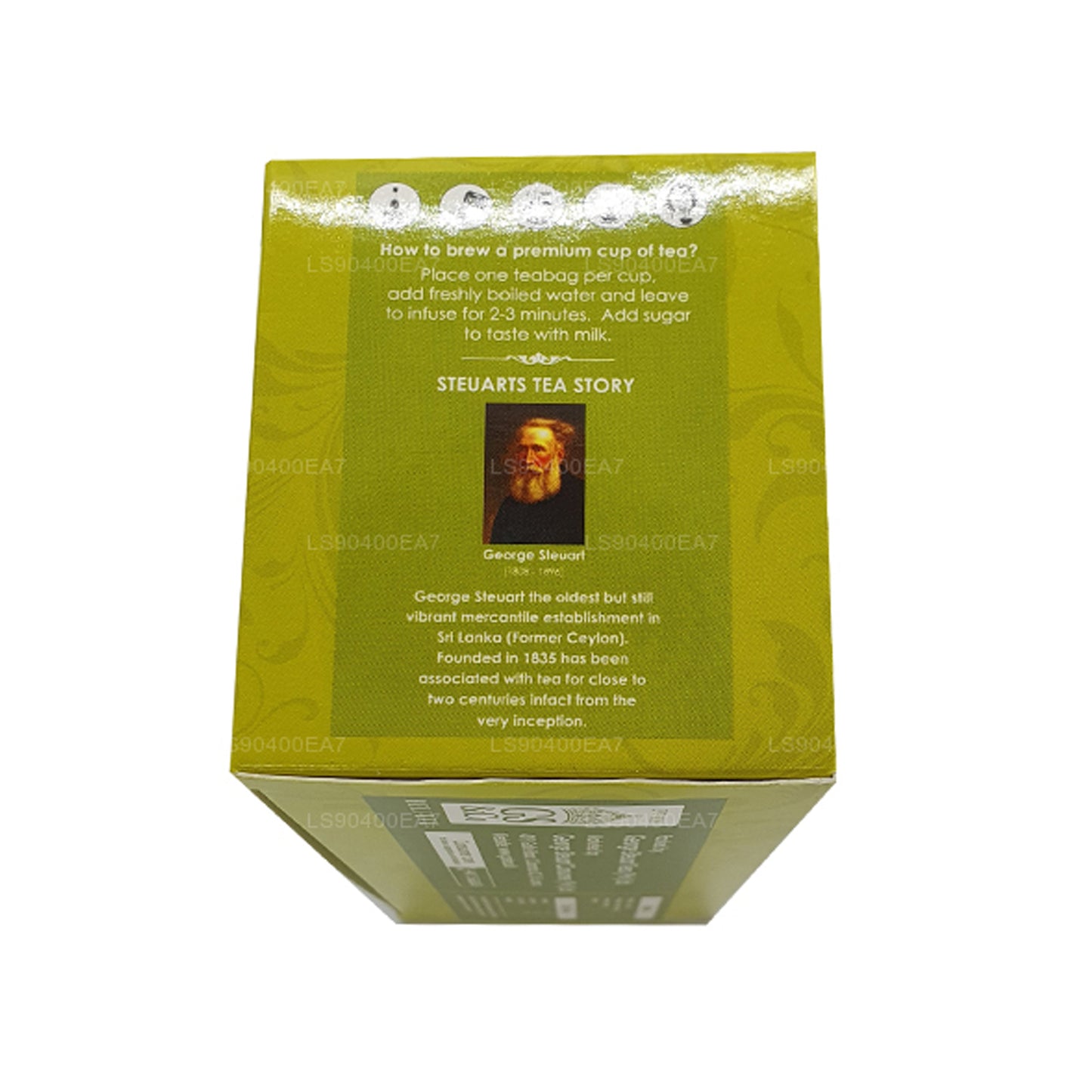 Thé vert pur George Steuart (50 g) 25 sachets de thé