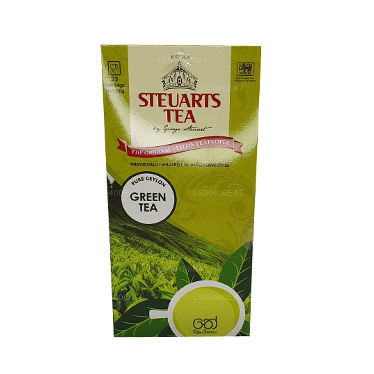 Thé vert pur George Steuart (50 g) 25 sachets de thé