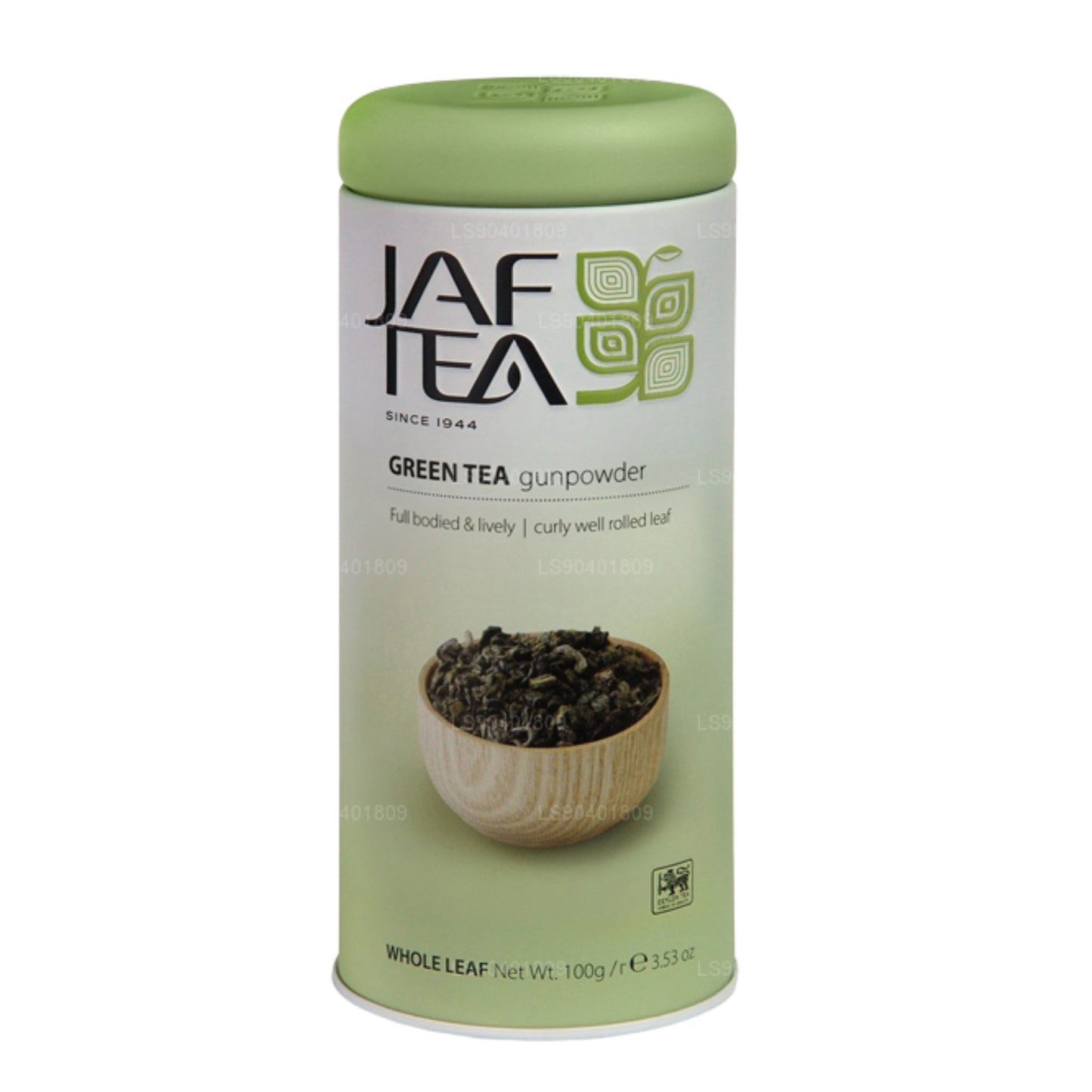 Boîte à poudre pour pistolet Jaf Tea Pure Green Collection (100 g)