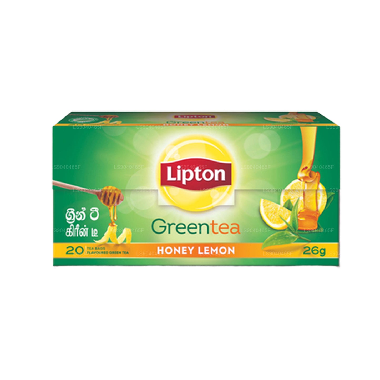 Thé vert Lipton au miel et au citron (26 g) 20 sachets de thé