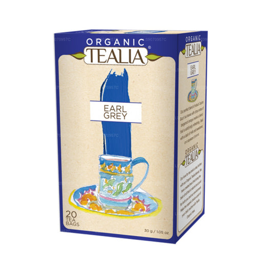 Tealia Organic Earl Grey Tea (30g) 20 Envelope Tea Bags