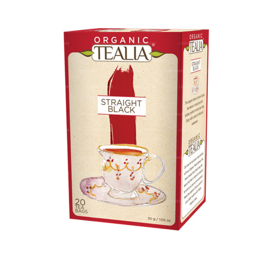 Tealia Organic Straight Black Tea (30g) 20 Envelope Tea Bags