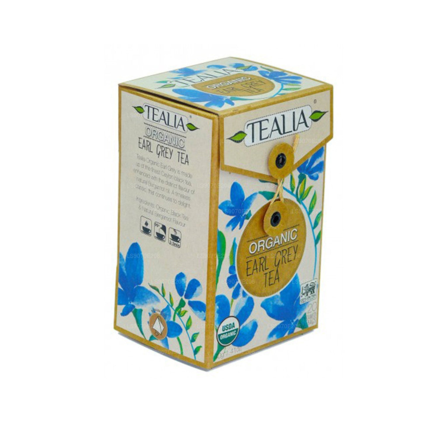 Tealia Organic Earl Grey Tea (40g) 20 Tea Bags