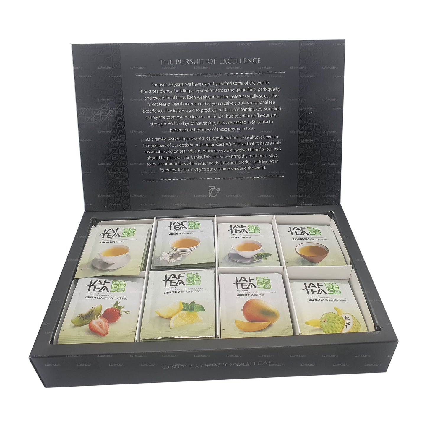Jaf Tea Pure Green Collection (160g) 80 sachets de thé