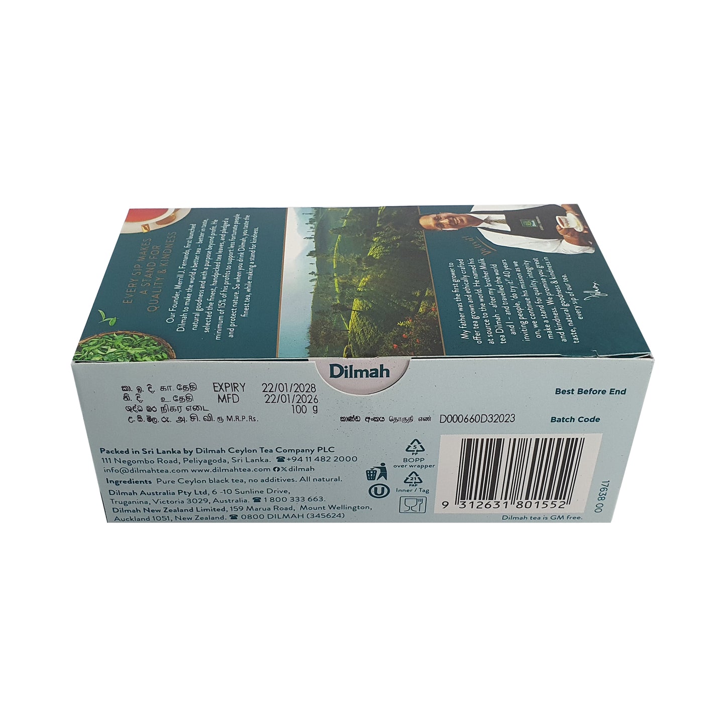 Sachets de thé de Ceylan Premium Dilmah