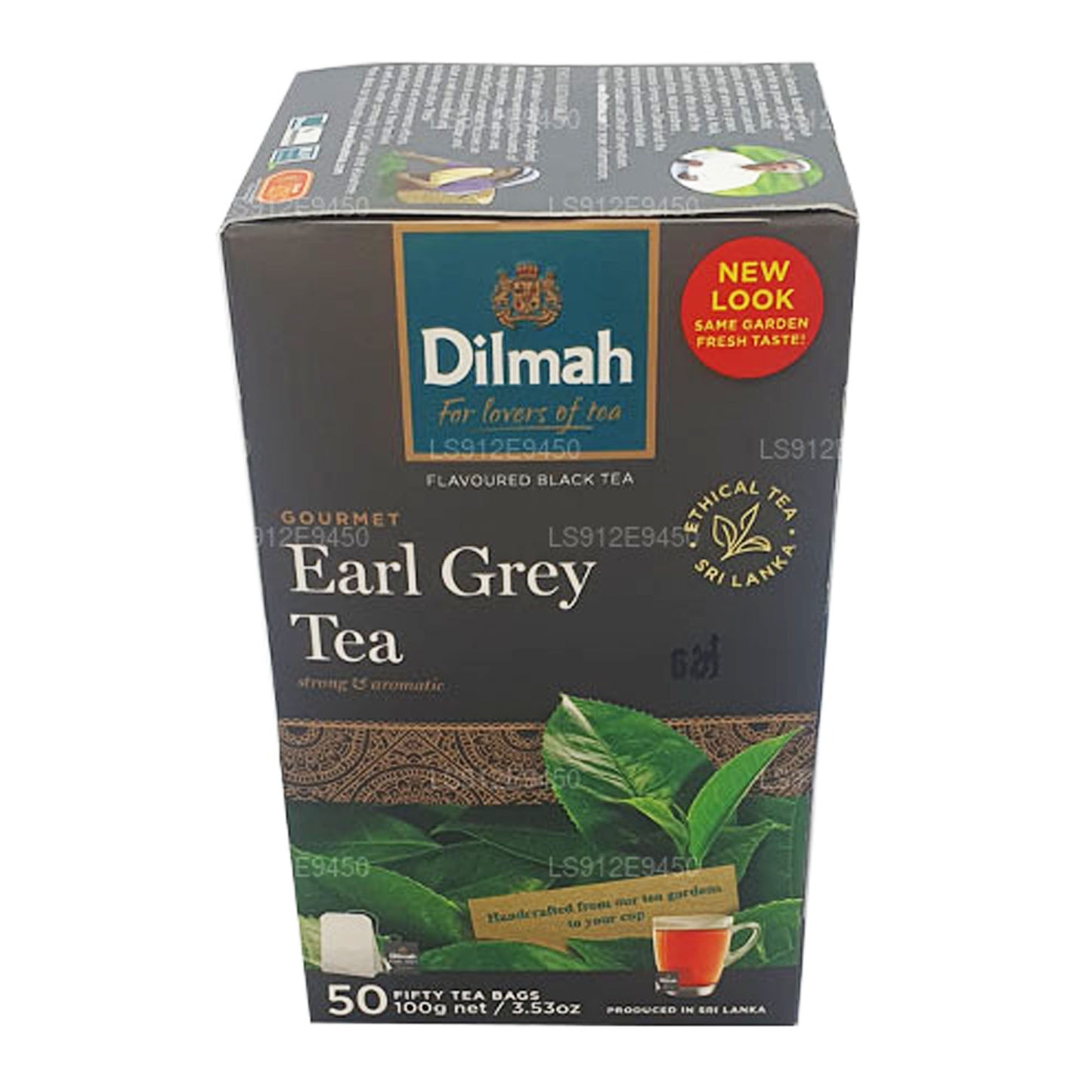 Thé Dilmah Earl Grey (100 g) 50 sachets de thé