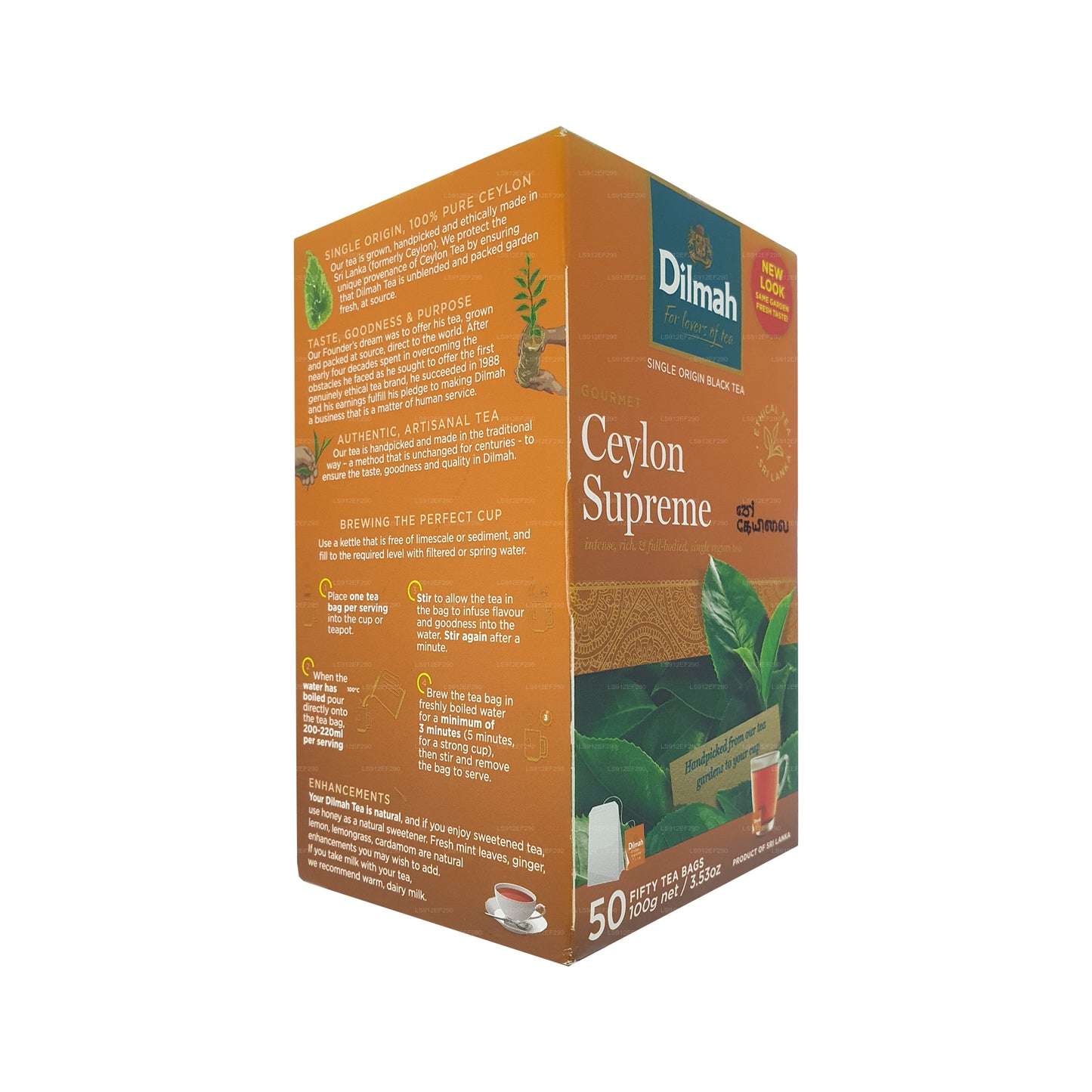Dilmah Ceylon Supreme (100 g) 50 sachets de thé