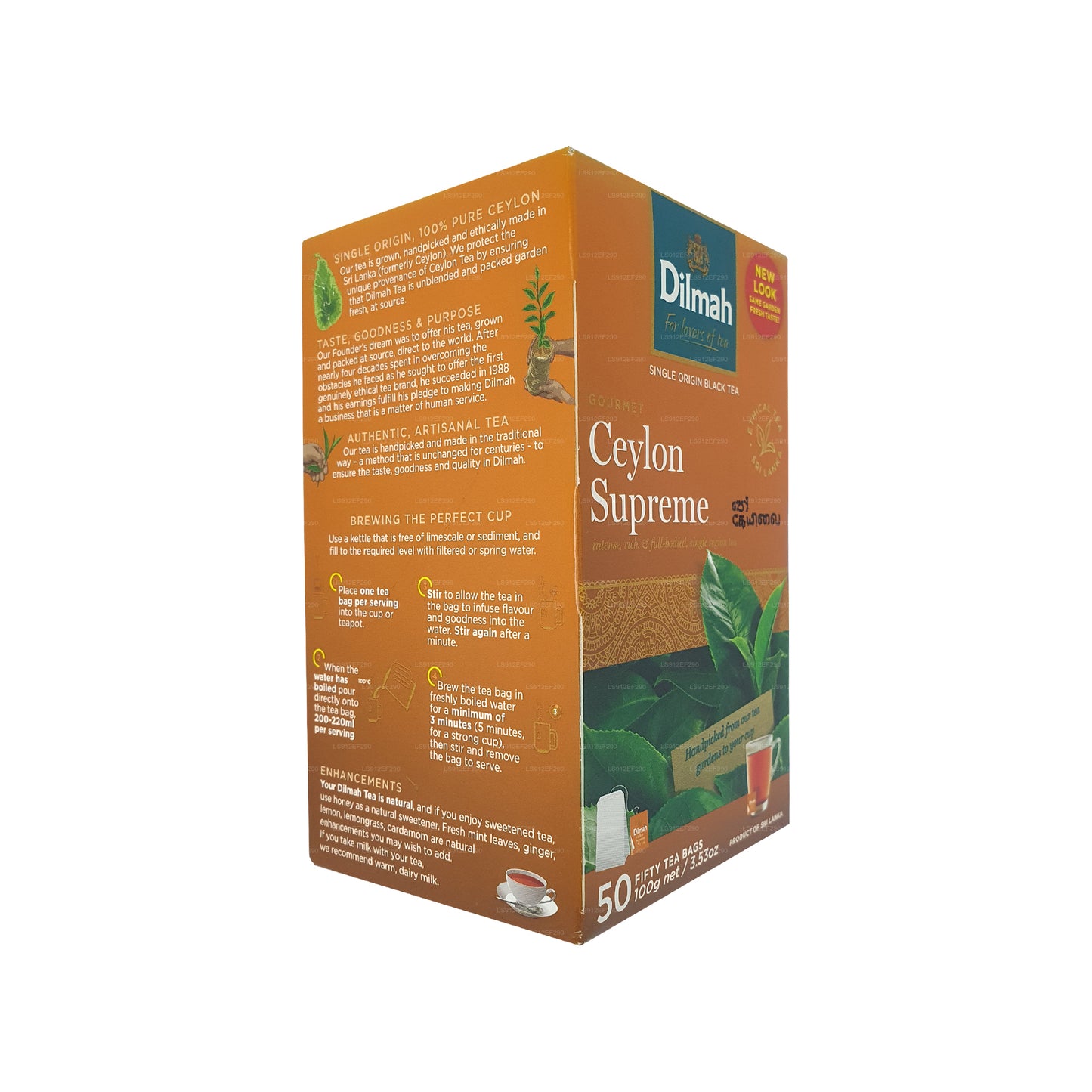 Dilmah Ceylon Supreme (100 g) 50 sachets de thé