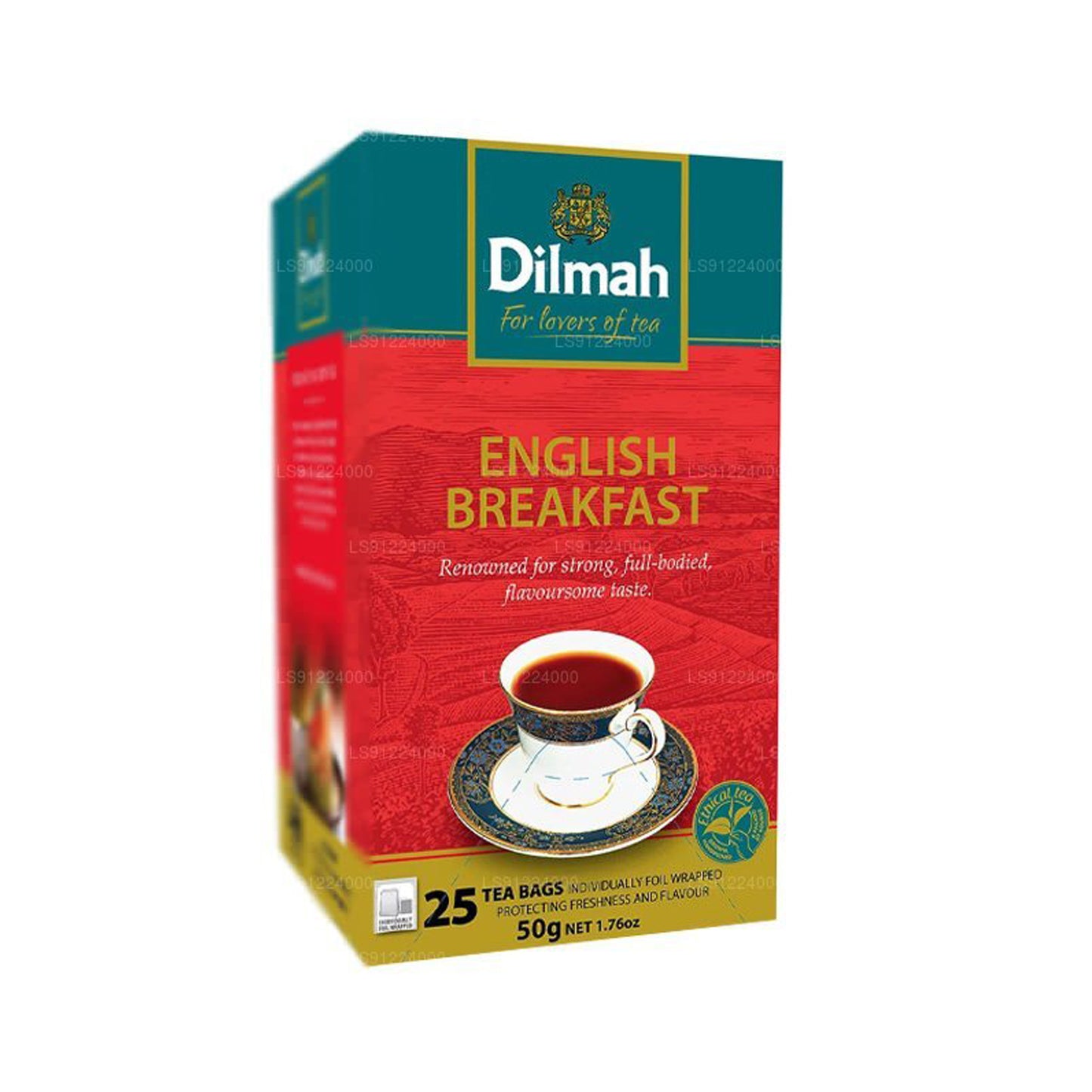 Thé pour petit-déjeuner anglais Dilmah (50 g) 25 sachets de thé