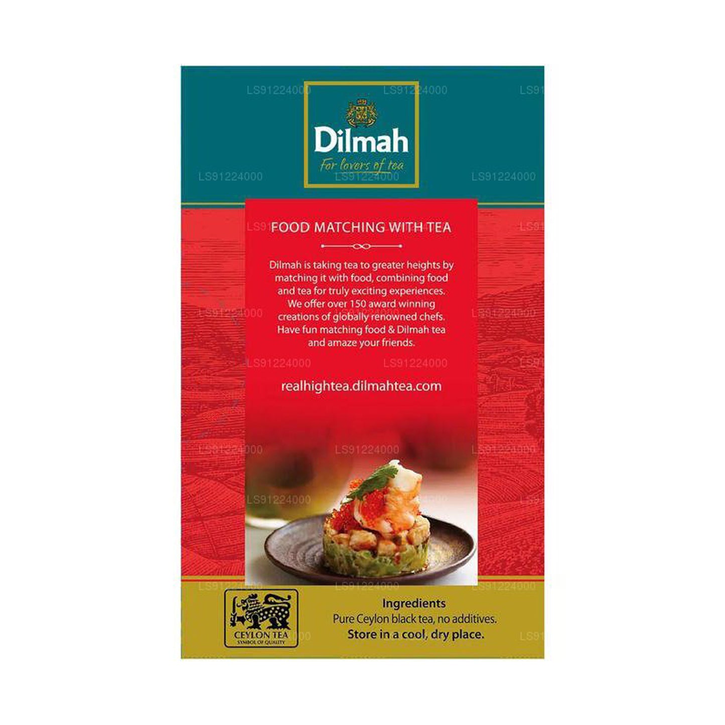 Thé pour petit-déjeuner anglais Dilmah (50 g) 25 sachets de thé