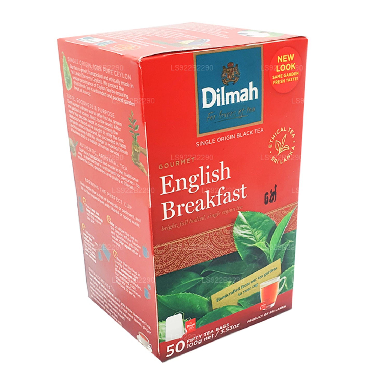 Thé anglais Dilmah pour petit déjeuner, 50 sachets de thé (100 g)