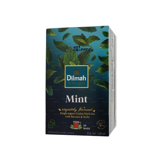 Thé noir de Ceylan aromatisé à la menthe Dilmah (30g)