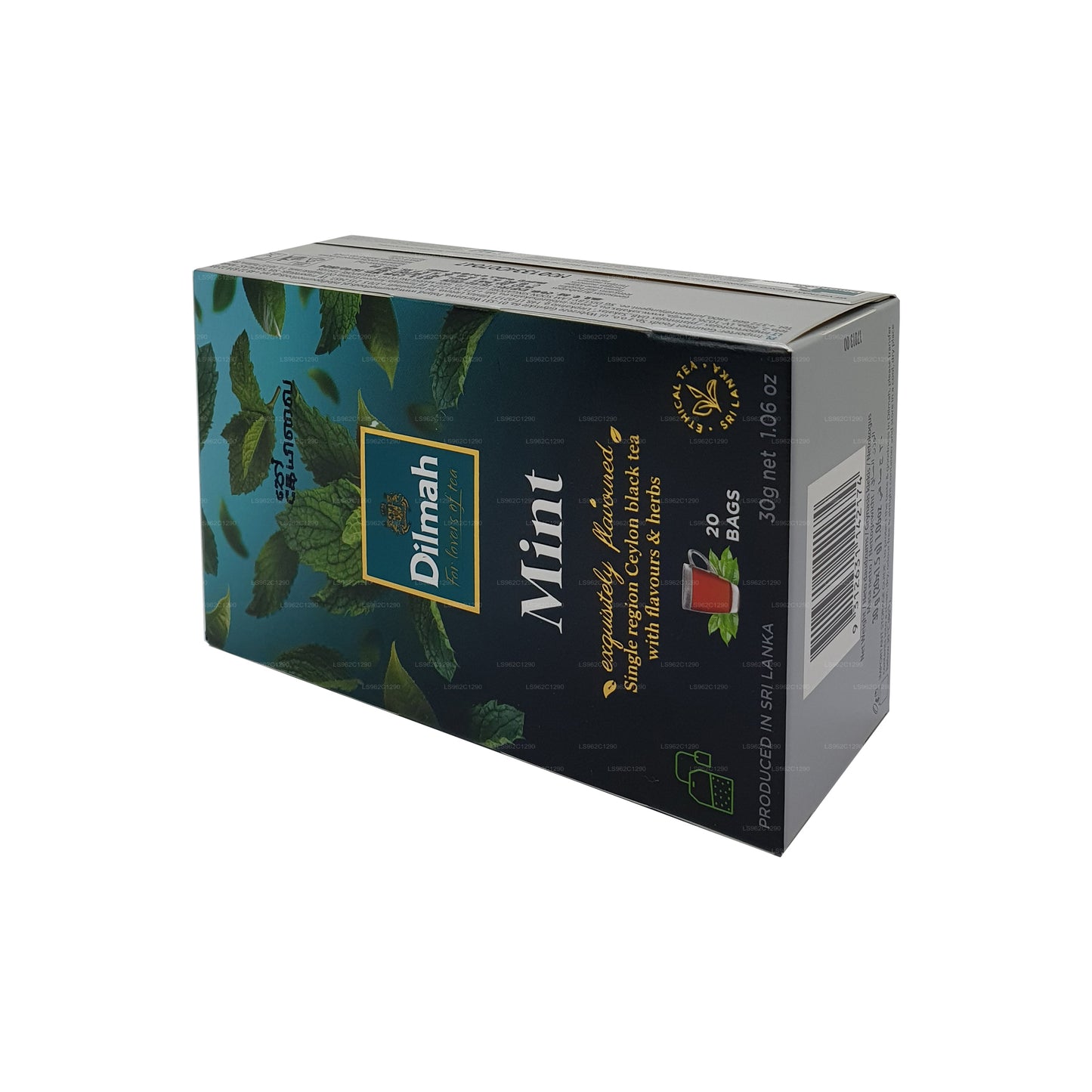 Thé noir de Ceylan aromatisé à la menthe Dilmah (30g)
