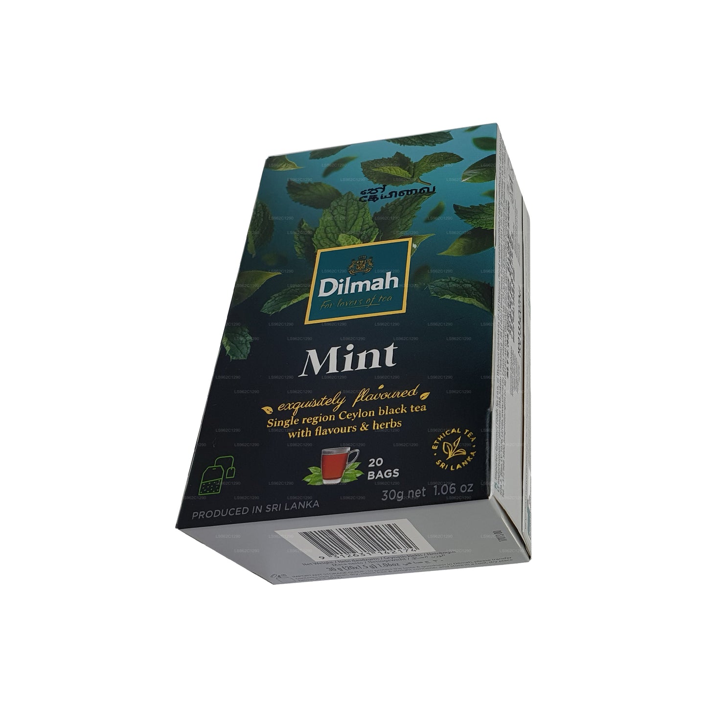 Thé noir de Ceylan aromatisé à la menthe Dilmah (30g)