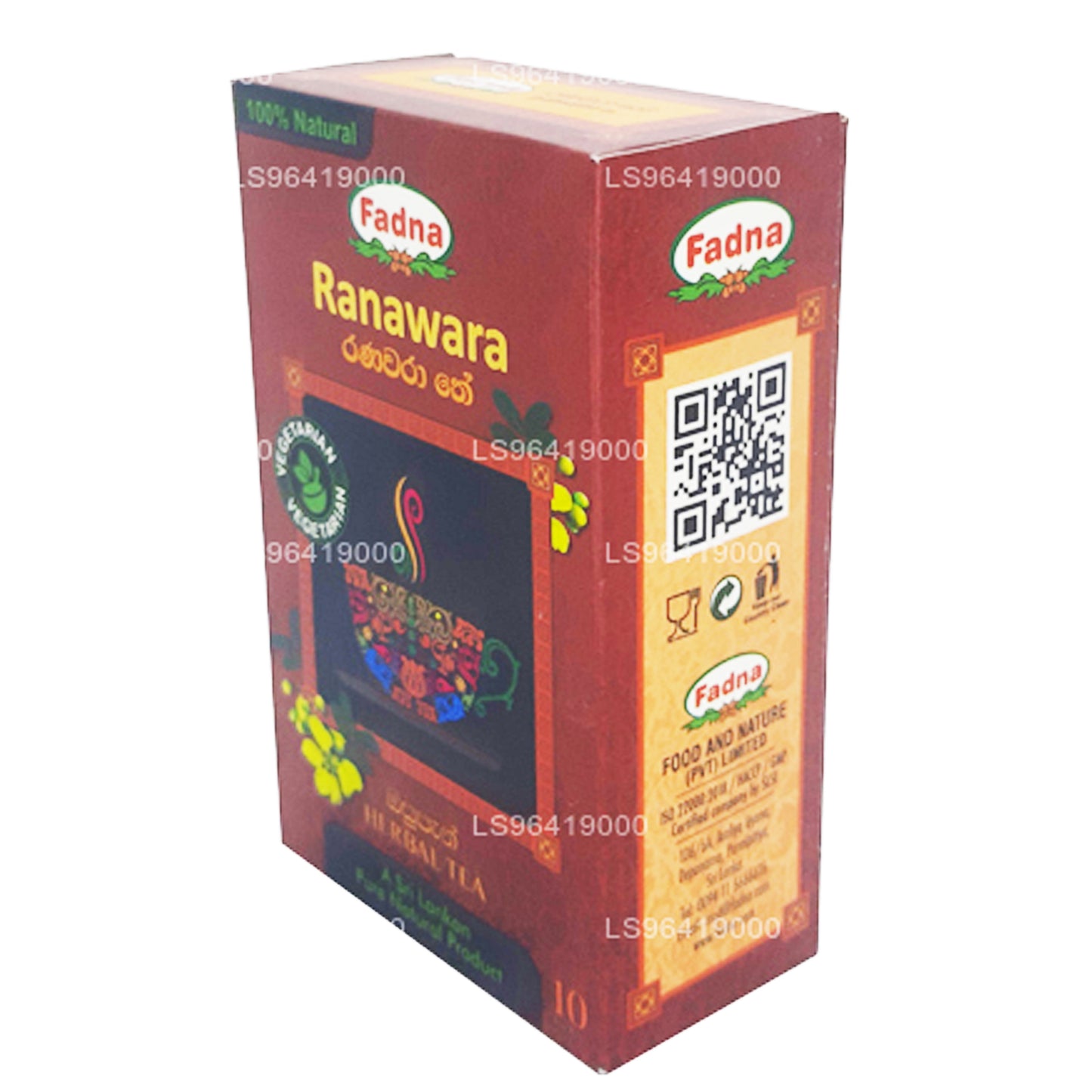 Thé aux herbes Fadna Ranawara (20 g) 10 sachets de thé