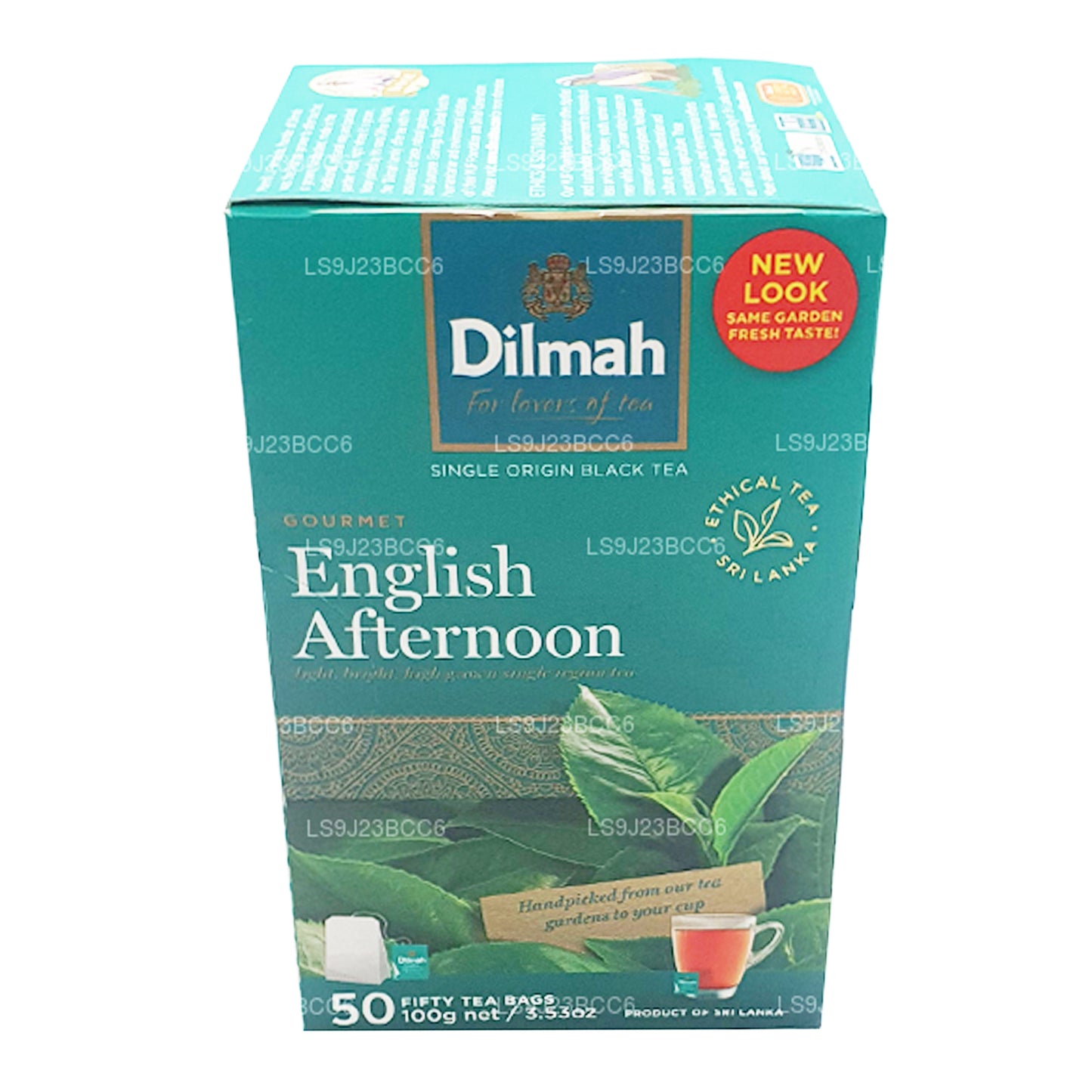 Thé d'après-midi anglais Dilmah, 50 sachets de thé (100 g)