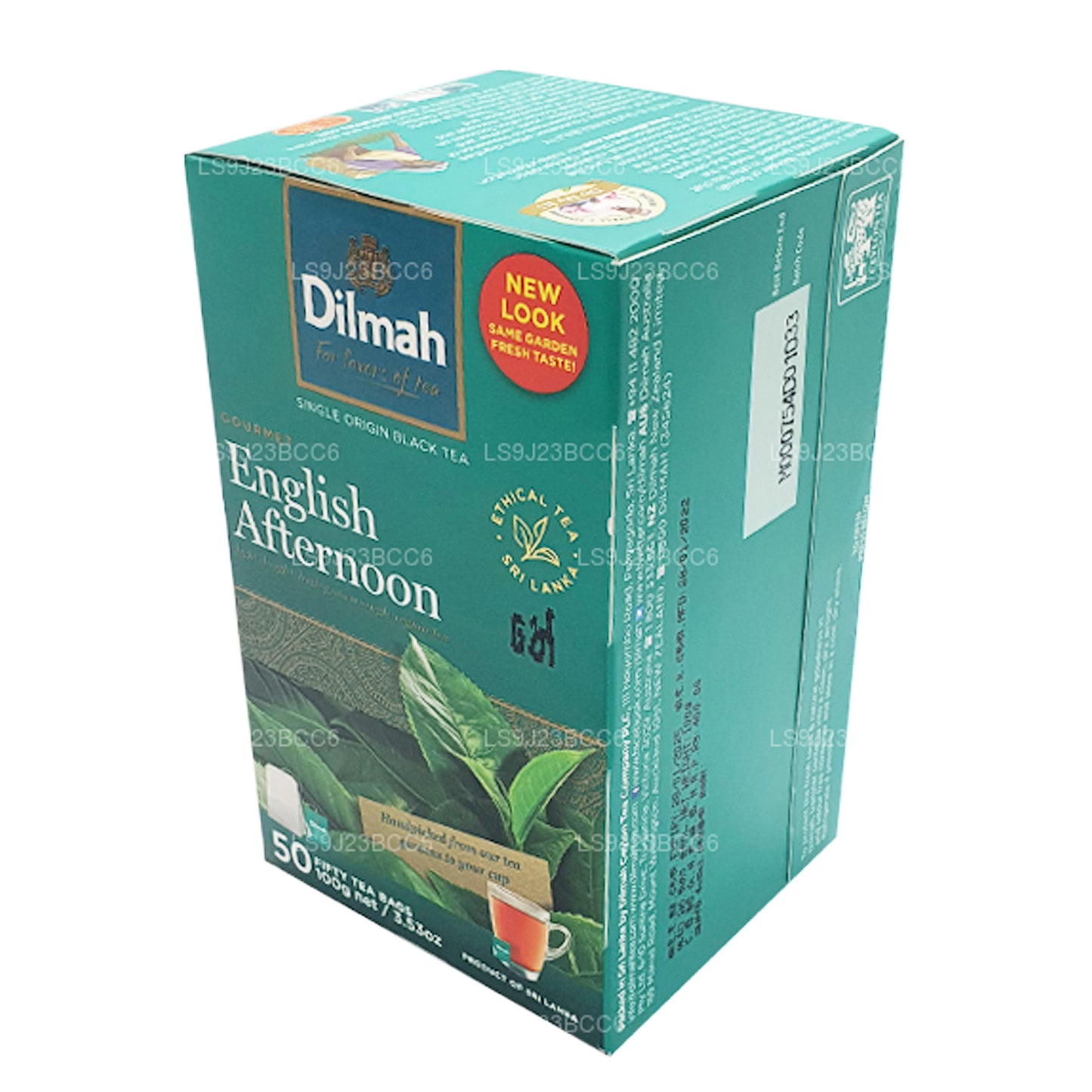 Thé d'après-midi anglais Dilmah, 50 sachets de thé (100 g)