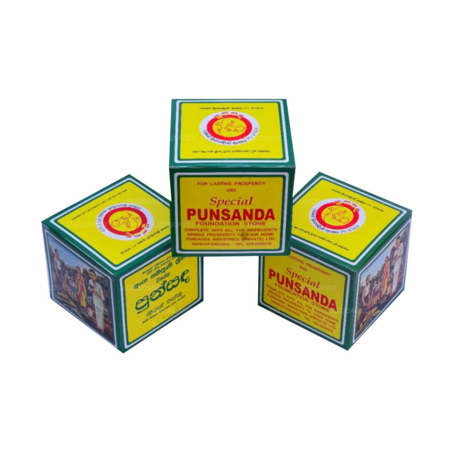 Punsanda Nidan Wasthu (pierres principales de la fondation)