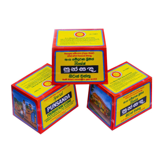 Punsanda Nidan Wasthu (pierres principales de la fondation)