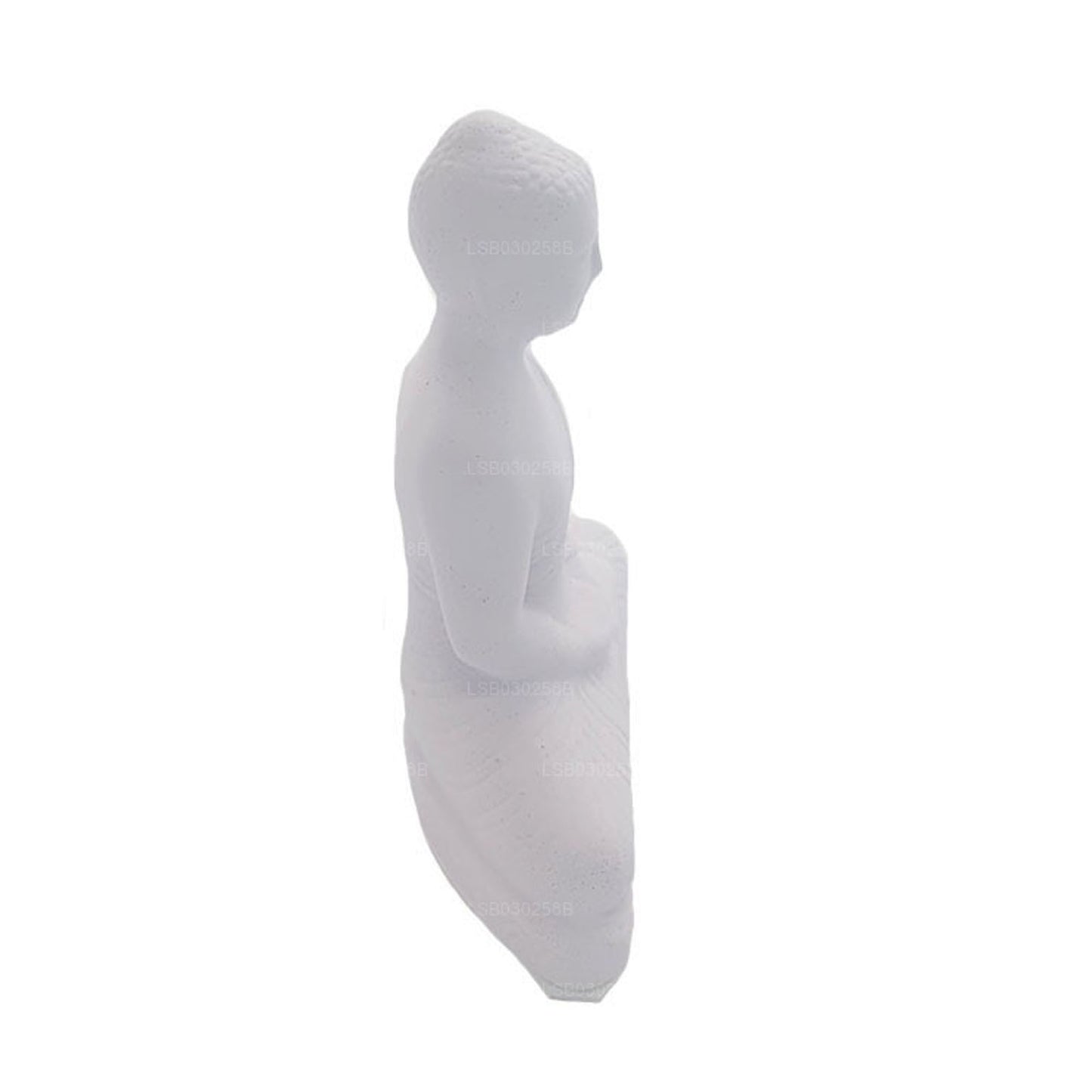 Statue de Bouddha (couleur blanche) pour tableau de bord de voiture (7 cm x 3 cm)