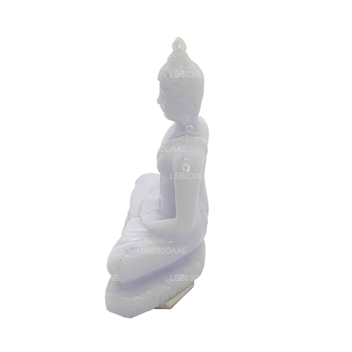 Statue de Bouddha (couleur blanche) pour tableau de bord de voiture (7 cm x 3 cm)