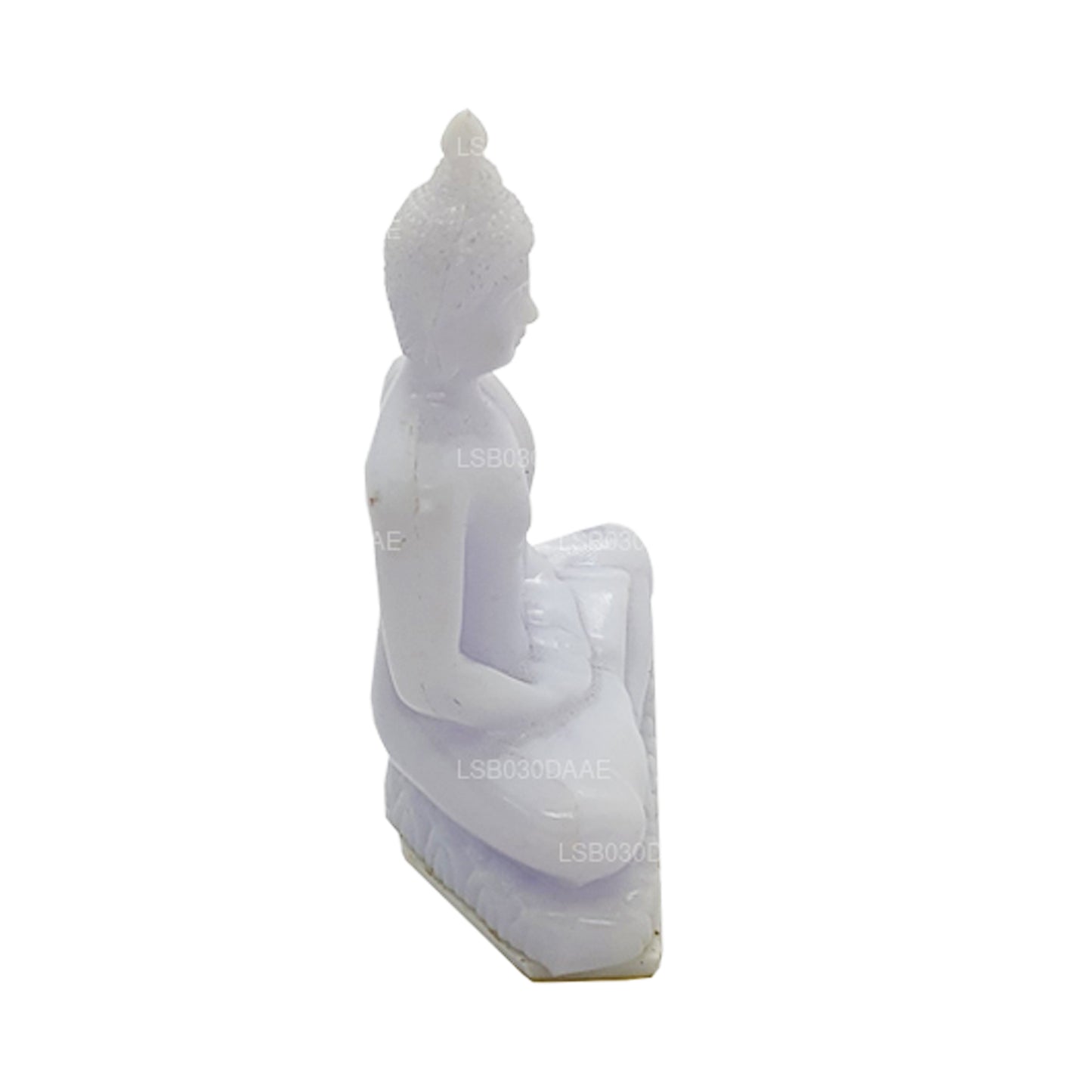 Statue de Bouddha (couleur blanche) pour tableau de bord de voiture (7 cm x 3 cm)