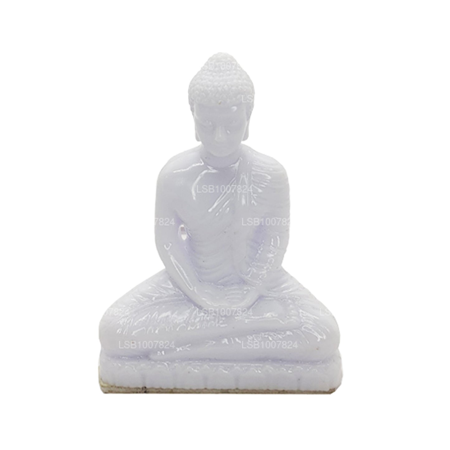 Statue de Bouddha (couleur blanche) pour tableau de bord de voiture (7 cm x 3 cm)