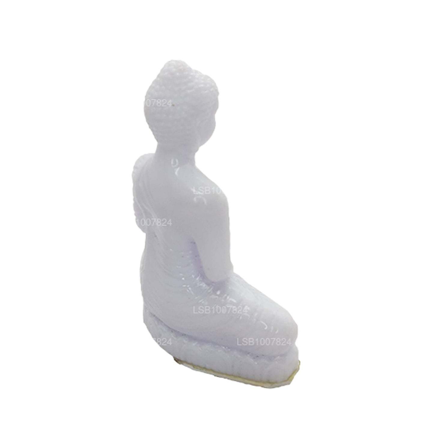 Statue de Bouddha (couleur blanche) pour tableau de bord de voiture (7 cm x 3 cm)