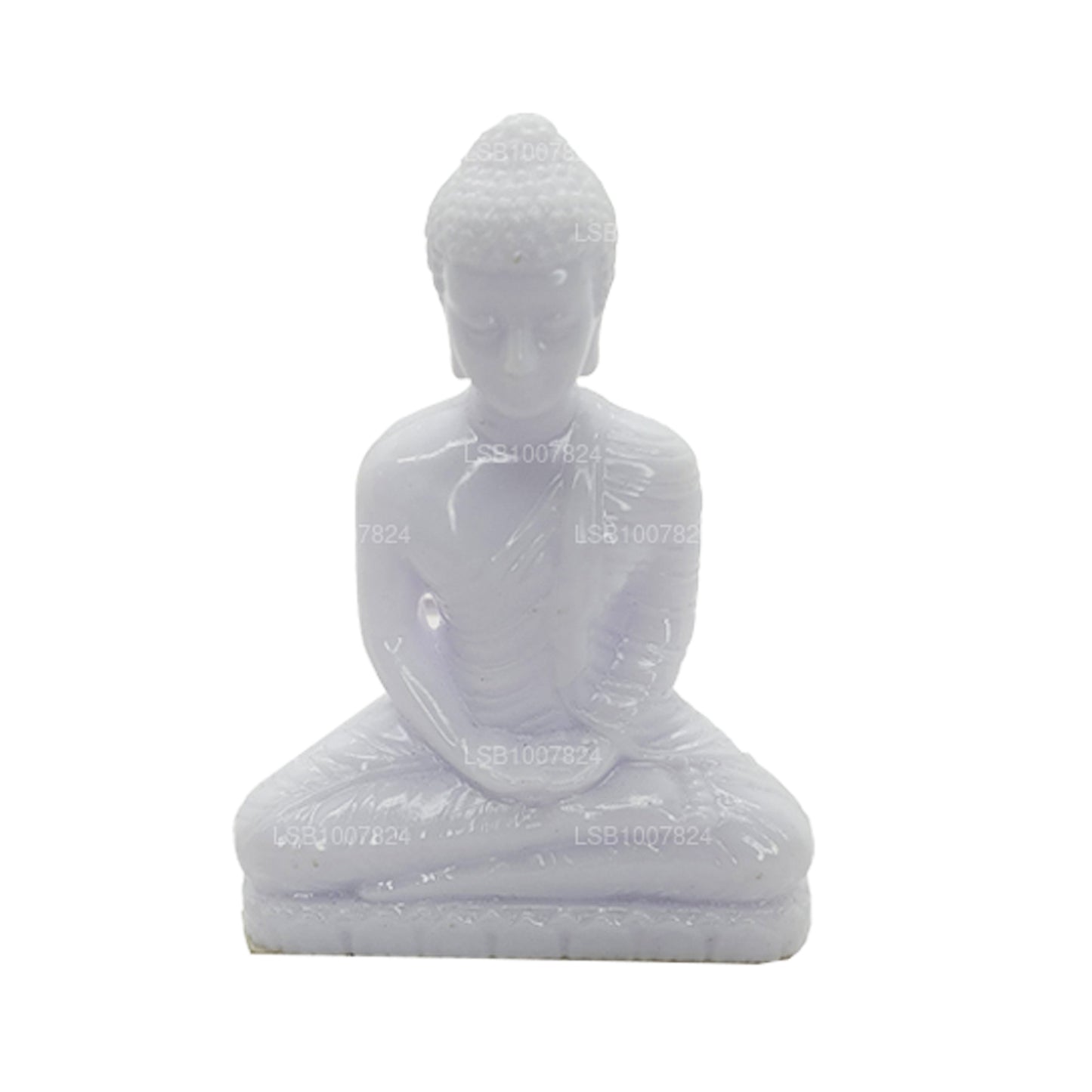 Statue de Bouddha (couleur blanche) pour tableau de bord de voiture (7 cm x 3 cm)