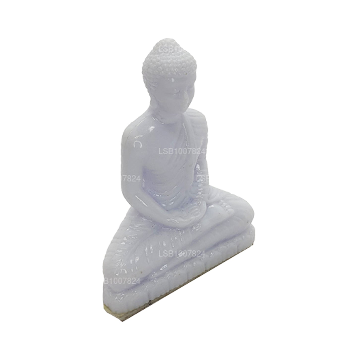 Statue de Bouddha (couleur blanche) pour tableau de bord de voiture (7 cm x 3 cm)