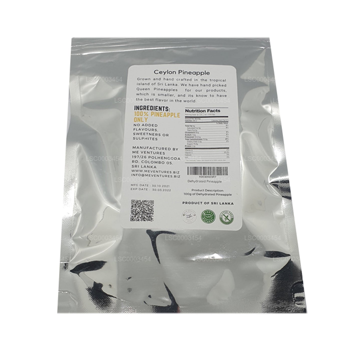 Ananas déshydraté ME (100 g)