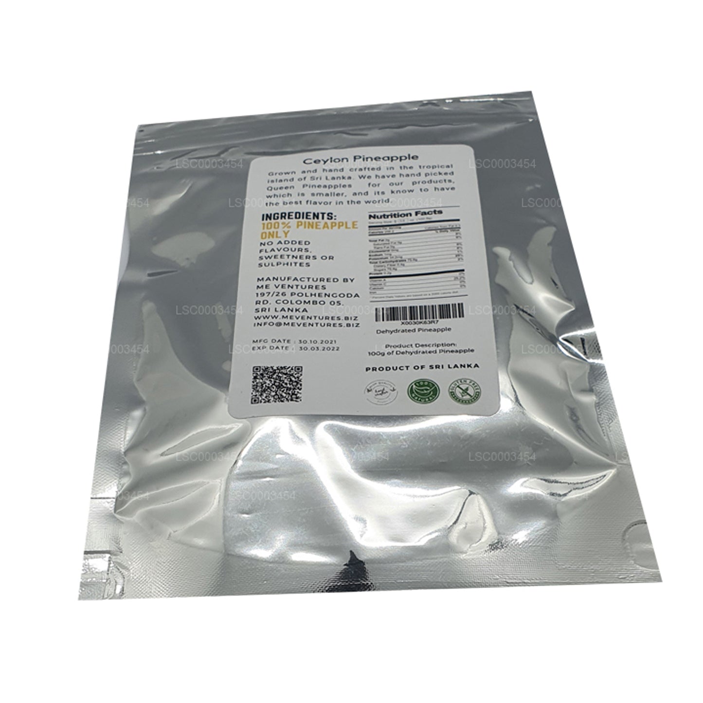 Ananas déshydraté ME (100 g)