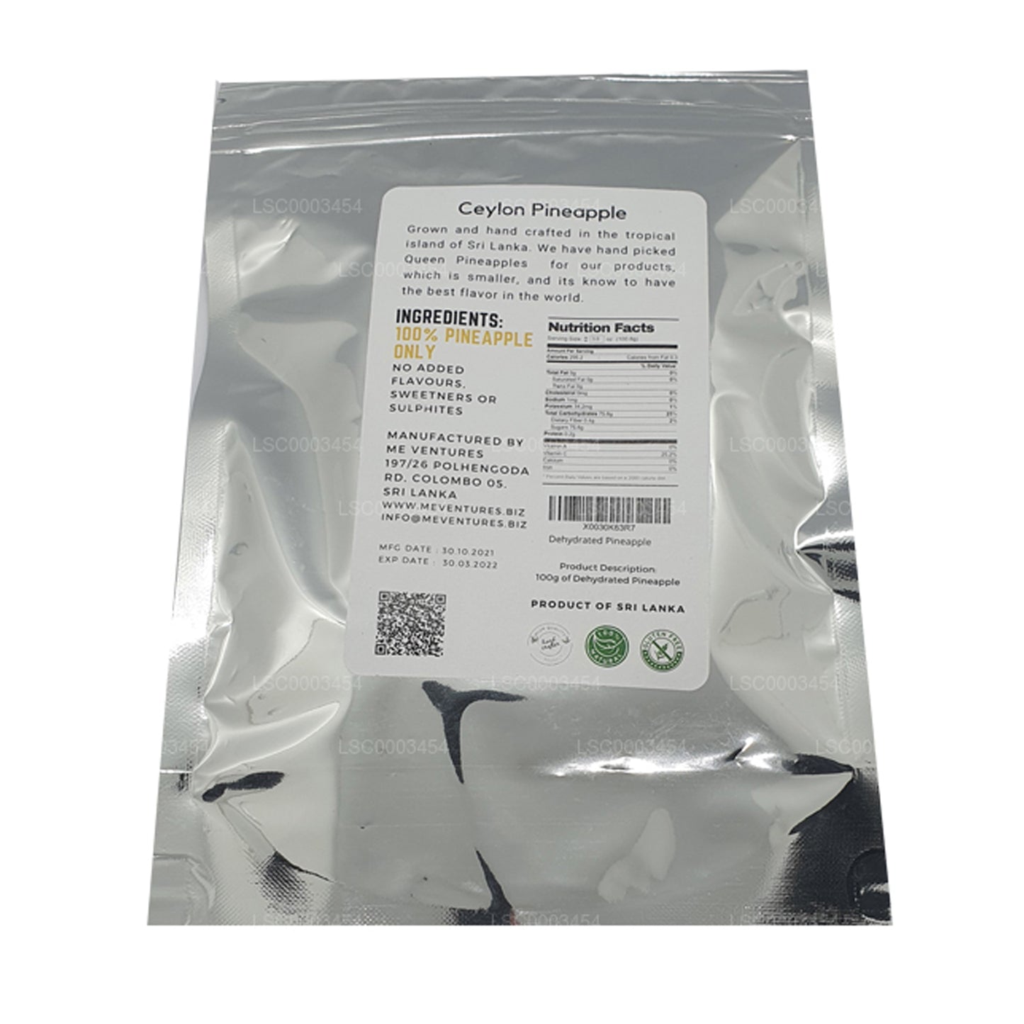 Ananas déshydraté ME (100 g)