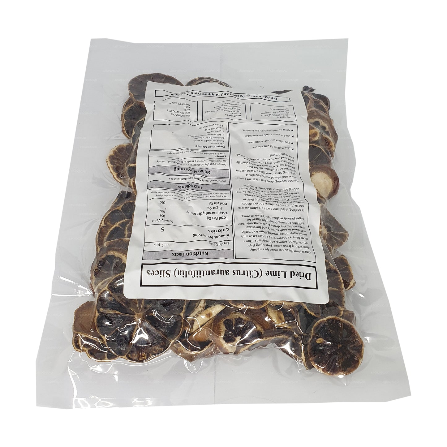 Tranches de lime déshydratées Lakpura