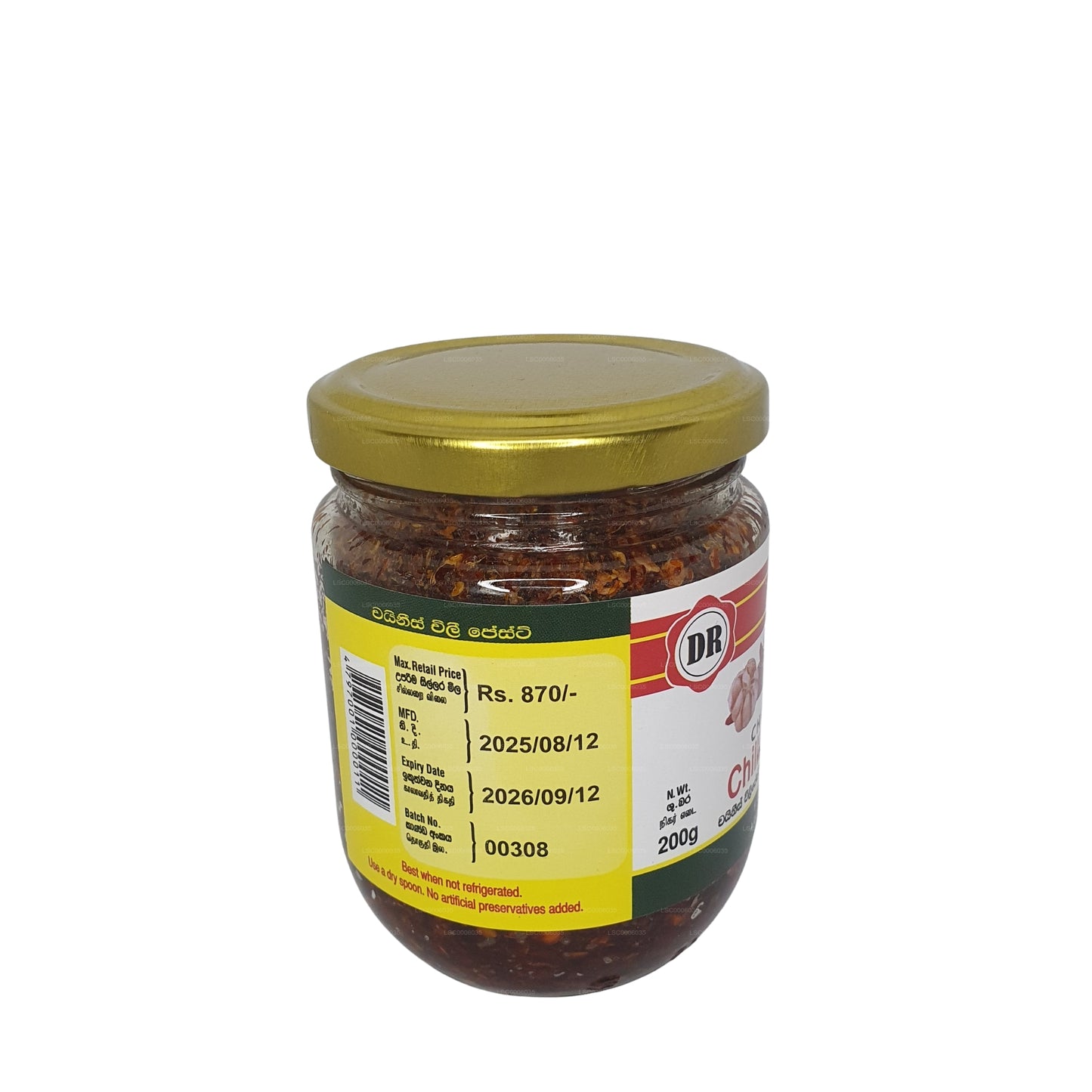 Pâte de piment chinois Dr. Dadd's