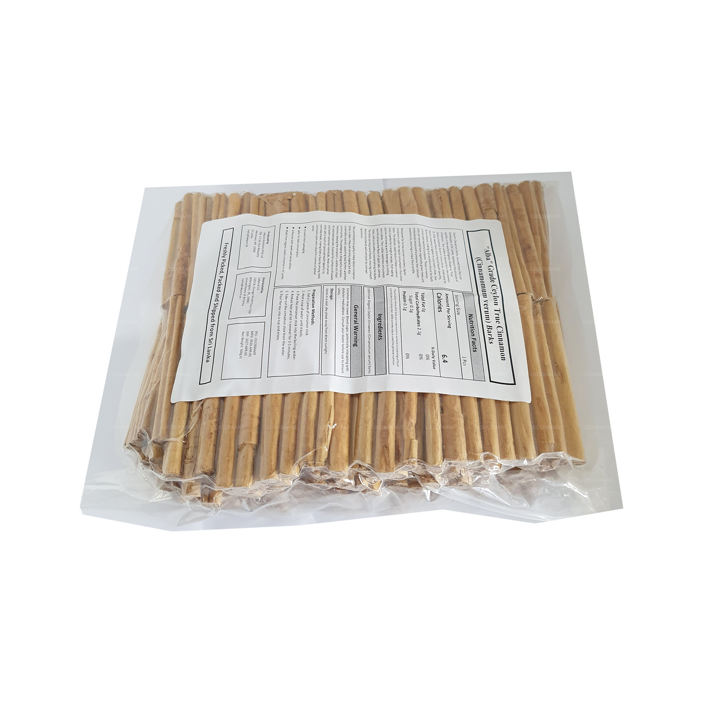 Lakpura® Ceylan Vrai Cannelle "Alba" Grade Bâtons