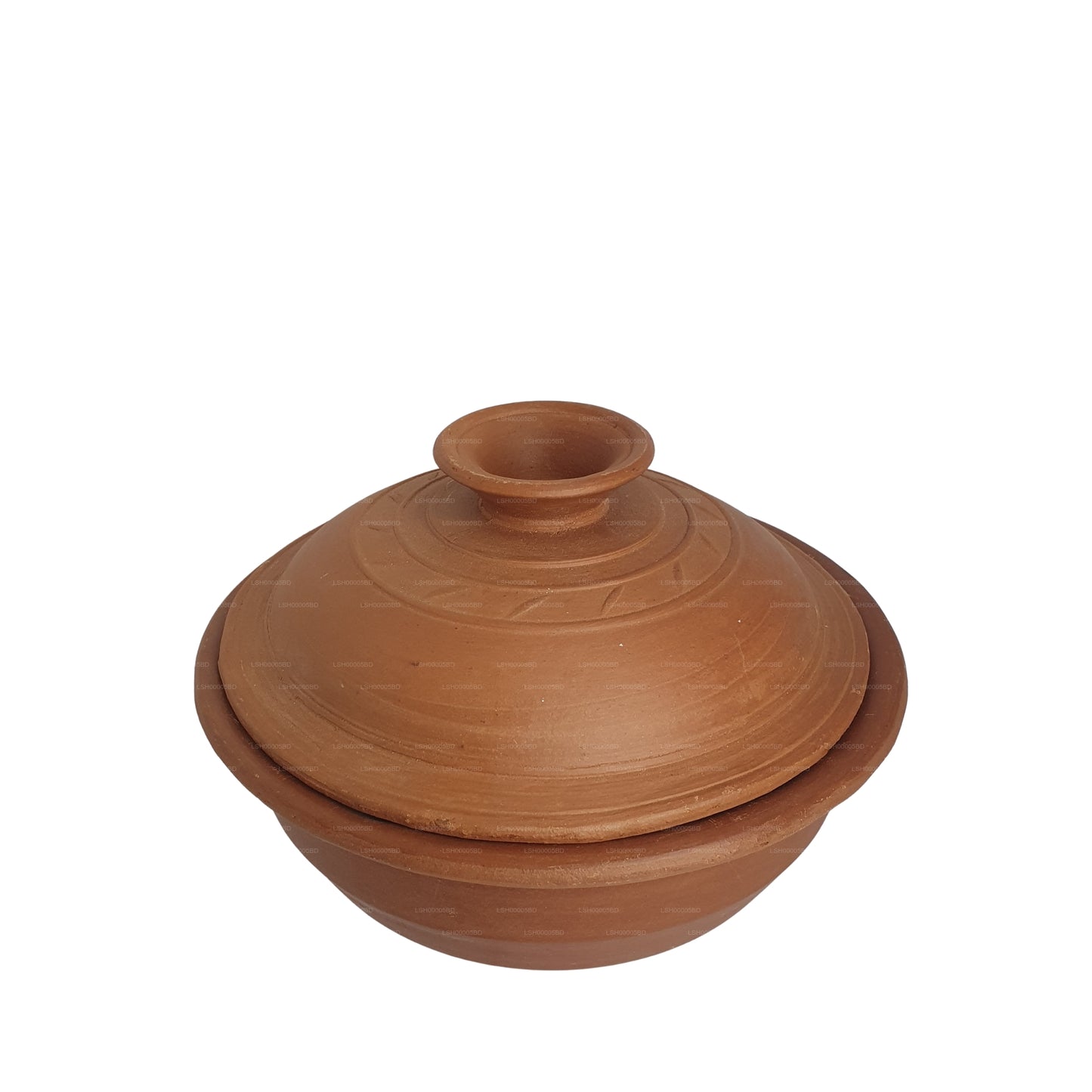 Pot en argile avec couvercle
