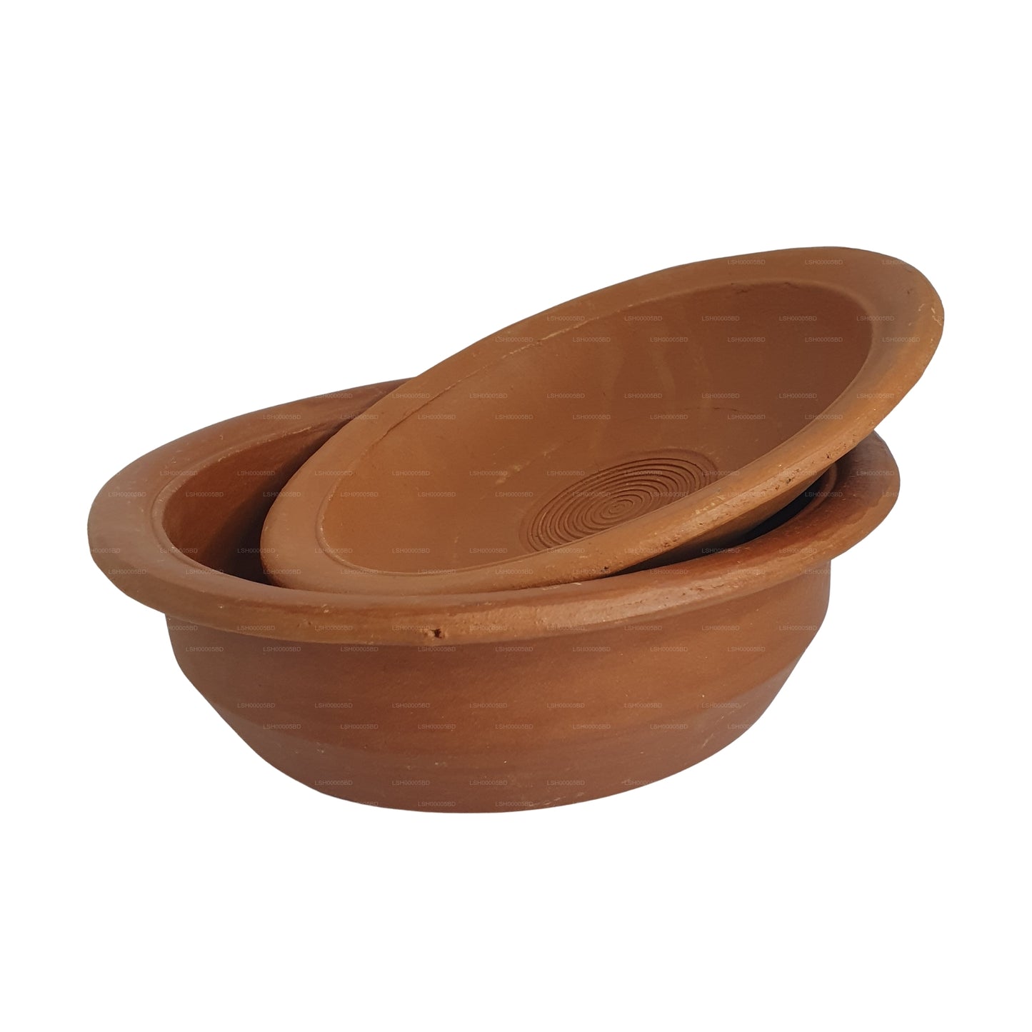 Pot en argile avec couvercle
