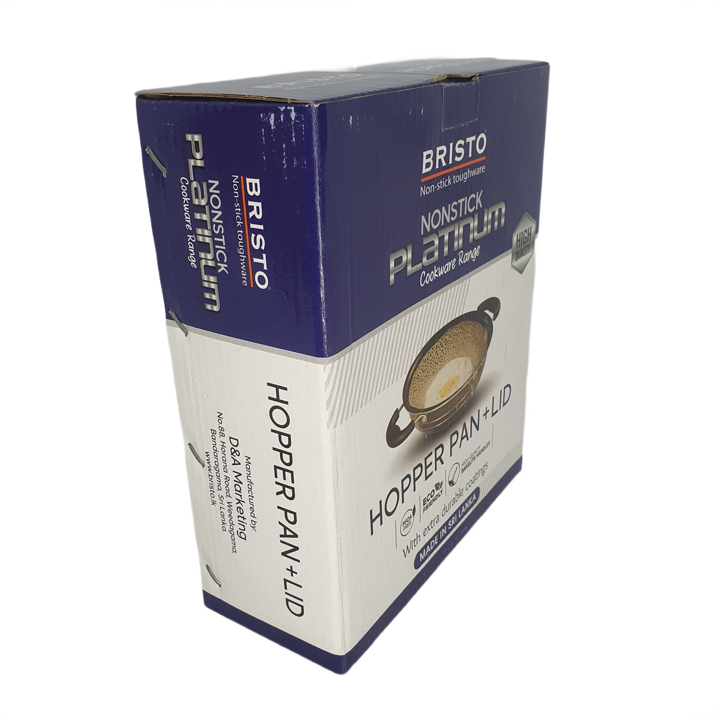 Poêle à trémie antiadhésive Bristo Platinum 18 cm (7 pouces)