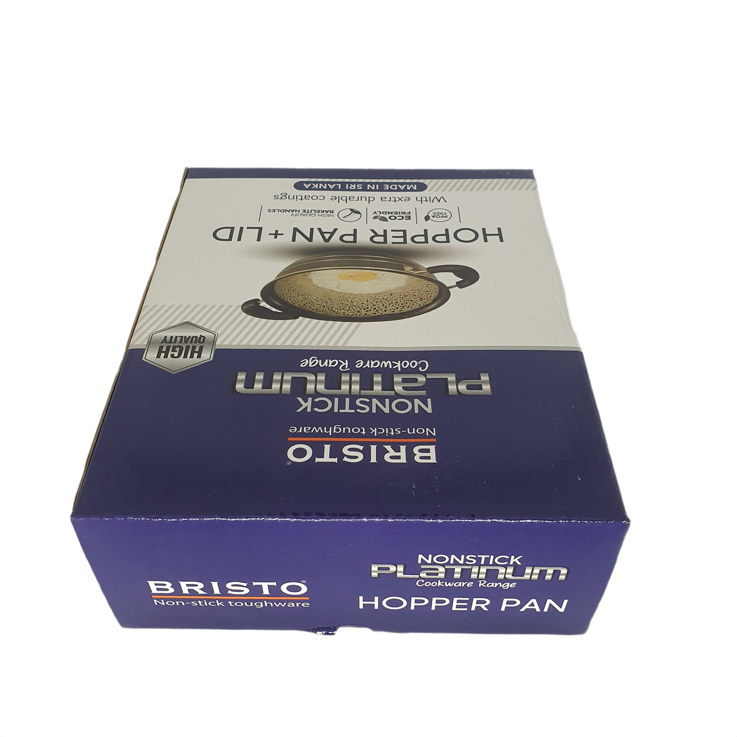 Poêle à trémie antiadhésive Bristo Platinum 18 cm (7 pouces)