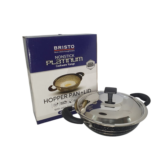 Poêle à trémie antiadhésive Bristo Platinum 18 cm (7 pouces)