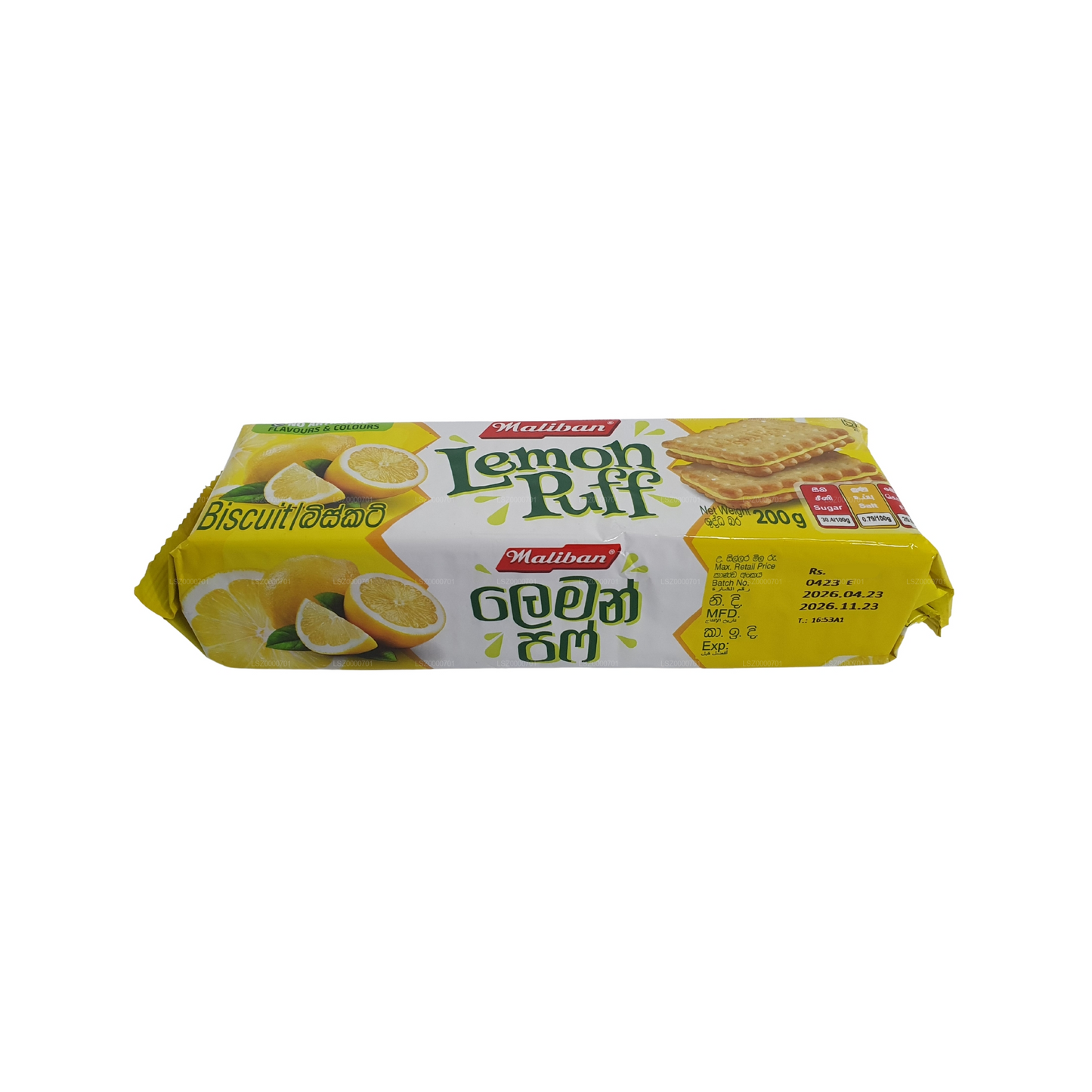 Biscuits feuilletés au citron Maliban (200g)