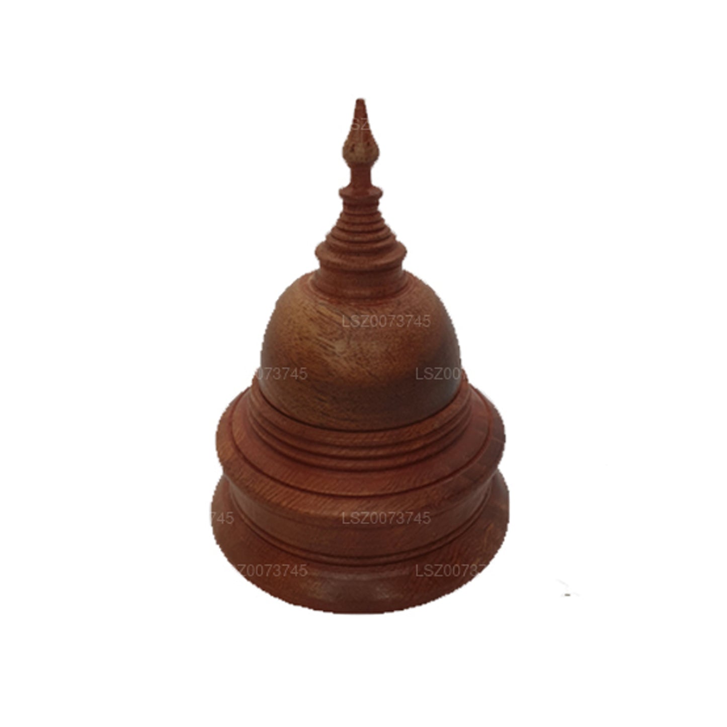 Stupas de Bouddha en bois couleur (H-4 pouces L-3 pouces)